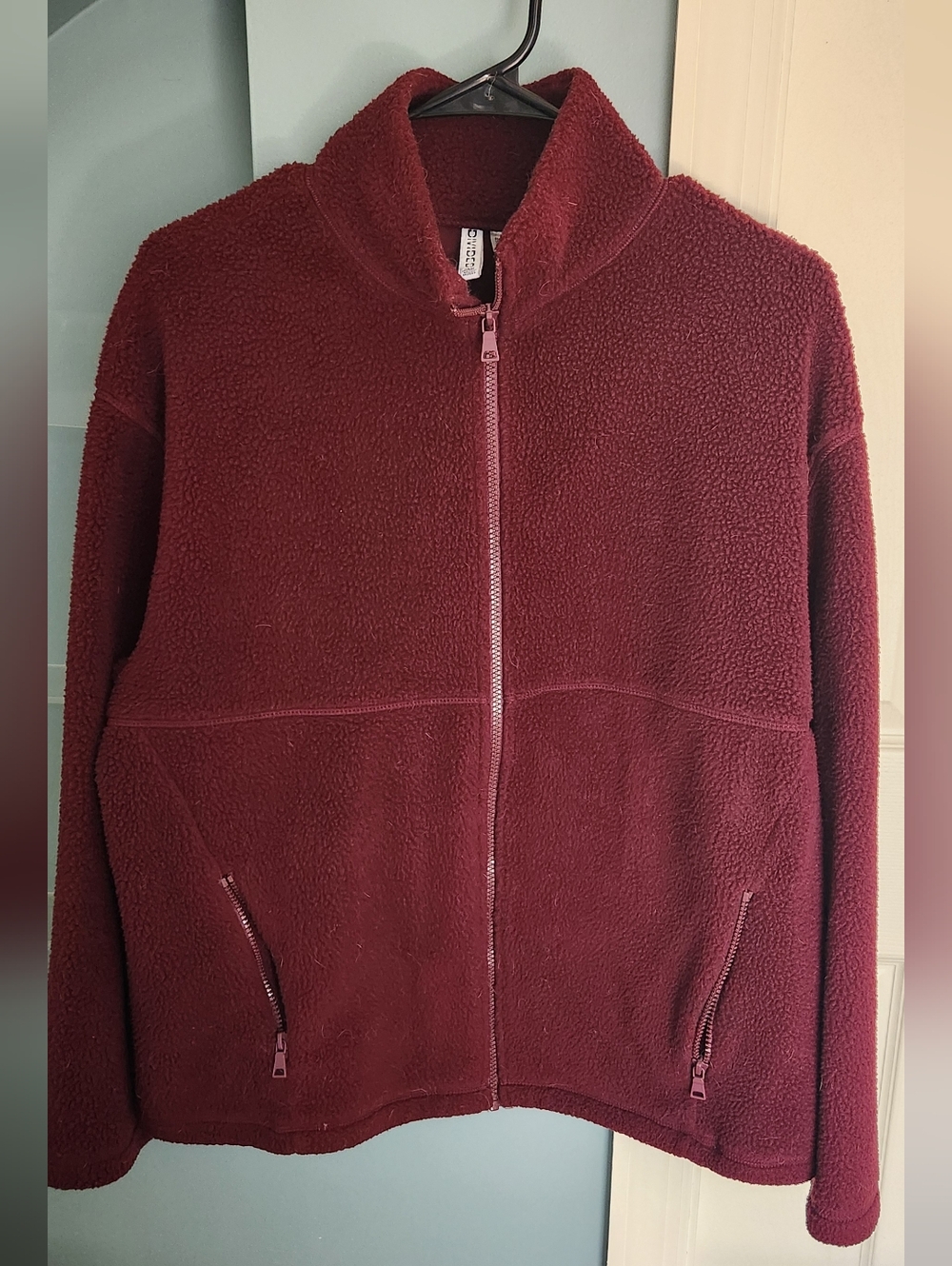 Divided by H&M Teddy Fleece Full Zip-Up Jacket Size Small